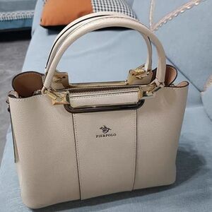 Cream Satchel Bag